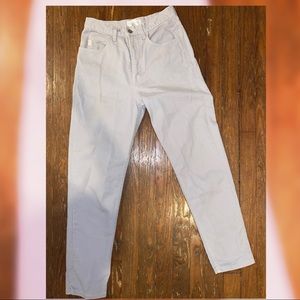 Gray mom jeans guess high waist 27